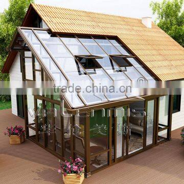 2016 Hot Sales Modern Wood Grain Aluminum Greenhouse photo-4