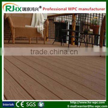 HDPE garden WPC decking floor with eco-friendly building material wood plastic oomposite deck