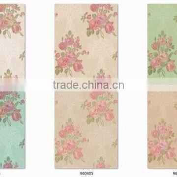 2016 New Deep Embossed Vinyl Wallpaper, Aged Bouquet Wall Decor for Powder Room , Mould-proof Wallcovering Wholesale photo-4