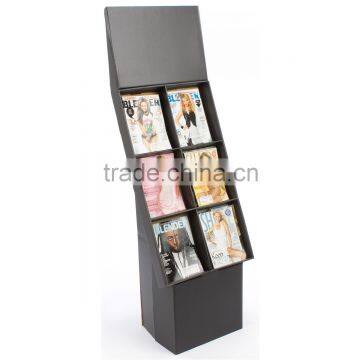 Retail Store Display Corrugated Black Cardboard for Book