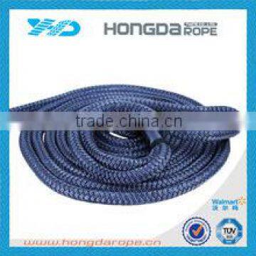 High strenght colorful marine polyester double braid dock line