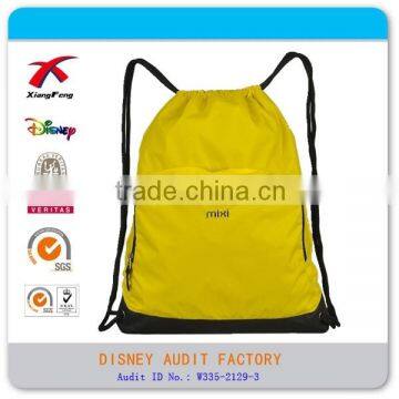 Promotional Polyester Drawstring Foldable Folding Shopping Bag