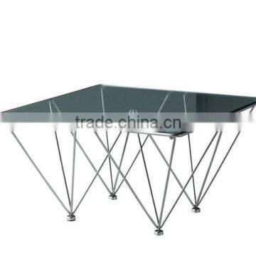 Stainless Steel Table Leg, Tempered Glass Table Top, Stainless Steel Table CT-016B