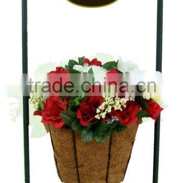 iron garden flower shelf tool rack hanging flower pot stand