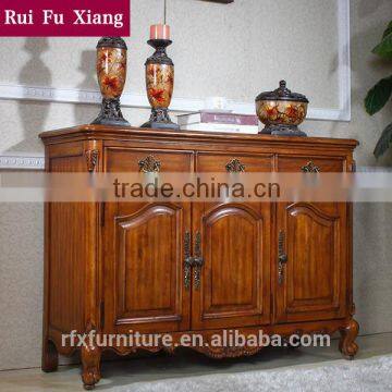 Americal rustic wood kitchen cupboards cabinet of storage AD-209