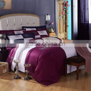 Embroidery and patchwork special design bed cover comforter set