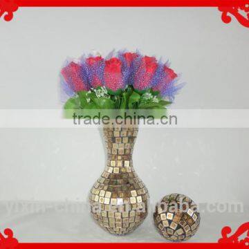 Mosaic Glass vase/flower vase/tall glass flower vaseYX16030709