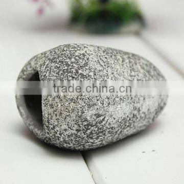 Hot Sale 2015 New Arrival Aquarium Ceramic Rock Cave Stone Decoration For Fish Tank S/M/L withe 2 holes