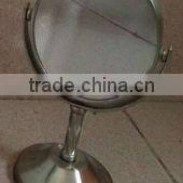 Bathroom antique round table mirror stand