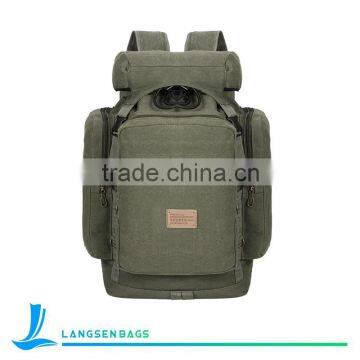 Wholesale canvas tactical backpack leisure bag backpack