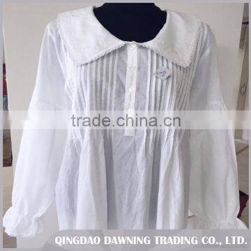 China Suppliers Embroidered Cotton Ladies In Nightgown photo-2