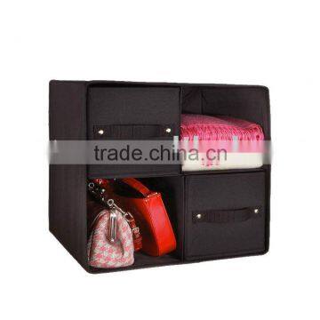 Black 4 Drawers Storage Box