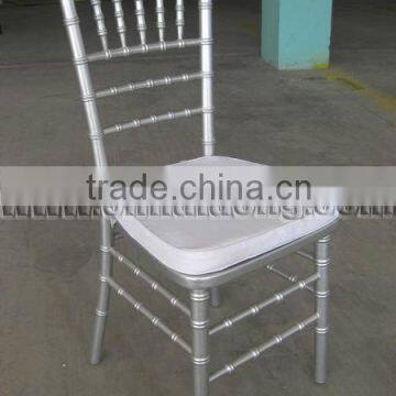 Silver Chiavari Chair with Cushion