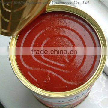 China supply good taste canned tomato paste brix28-30%