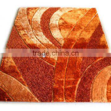 new multi-structure orange polyester shaggy carpets