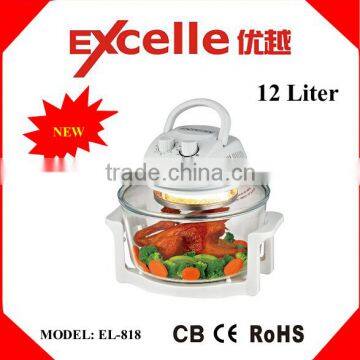 12L electric portable Multi -function halogen convection oven with CE CB ROHS