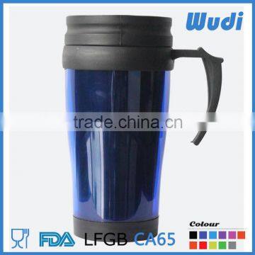 best promotion travel mug double wall plastic CM411