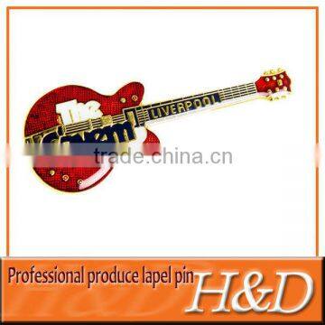 red guitar lapel pins with your own design