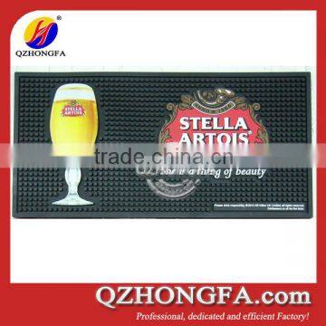 custom printed soft PVC rubber bar counter mat