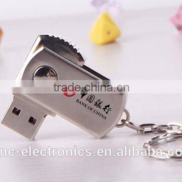 Premium promotional gift custom logo printing 4GB, 8GB metal swivel usb flash drive memory stick with gift tin box package                        
                                                                                Supplier's Choice