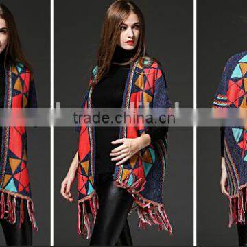 2016 Sunday Angora Yarns Women Bohemian Hooded Coat Cape Poncho Shawl Scarf Quality Choice photo-4