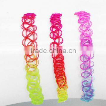 2016 fashion trend design woven rainbow color tattoo choker necklace for women                        
                                                Quality Choice