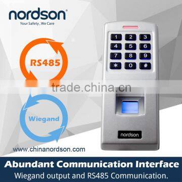 Nordson Waterproof Biometric Fingerprint reader scanner and Standalone door Access Control System for 3rd party electric lock
