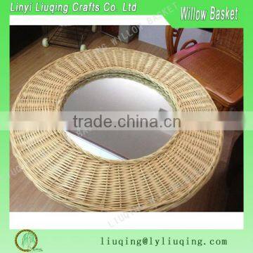 Wholesale Round Romantic Home Decoration Wicker Mirror Quality Choice photo-3