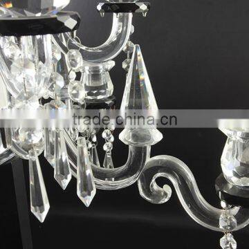 Factory Sale European Style Simple Design Crystal Candelabra Crystal Candleholder & Centerpiece for Wedding Event photo-3