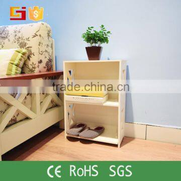 Wood plastic surface small size bookcase with nice quality