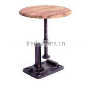 INDUSTRIAL METAL WOOD TOP ADJUST BAR STOOL , INDIA MADE HOT SALE BAR STOOL FURNITURE