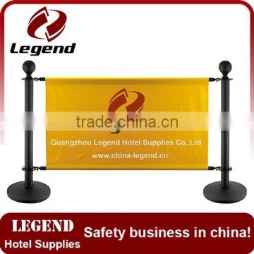 Hotel Queue Barrier Chrome banner barrier stanchions