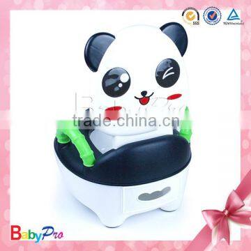 Hot Sale Beautiful Design Comfortable Panda Shape Pedestal Pan Portable Baby Potty