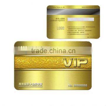 Metal VIP guest card gold card souvenir card