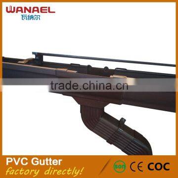 Wanael Factory Direct Sale Plastic Gutter Free Sample 5.2inch Gutter