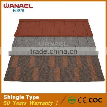 China Famous Brand Environment Friendly Shingle Flat Roof Types