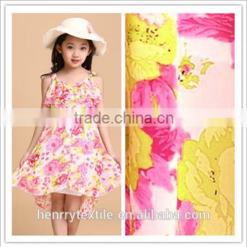 Hot sale Summer beautiful dress fabric for kids