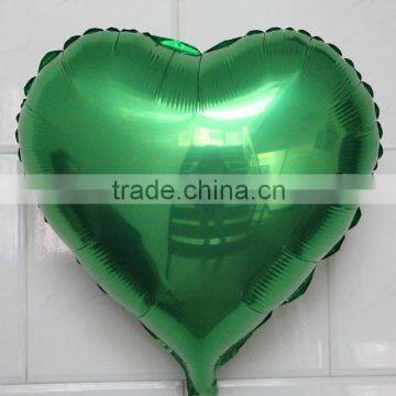 18 inch heart shape colorful Pure color foil helium balloons for candy color balloon wedding supplies