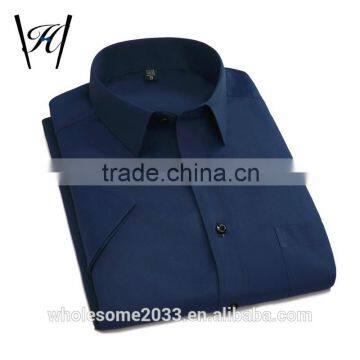 2016 new stylish men short sleeve fit casual shirts