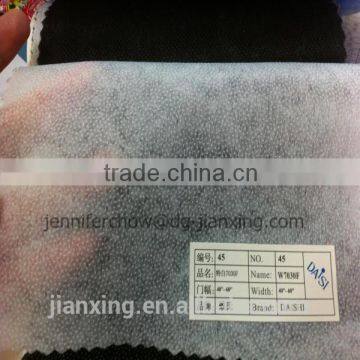 Fusible nonwoven microdot interlining