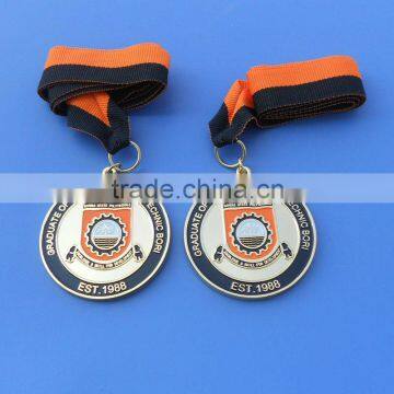 soft enamel full color medallion,college honor medal,university graduted medal