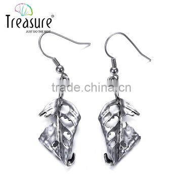 jewelry fashion silver earring, fashion earring, leaf pendant alloy earring jewelry for women