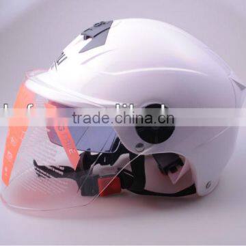 white ABS Double visor Summer Helmet DF-300