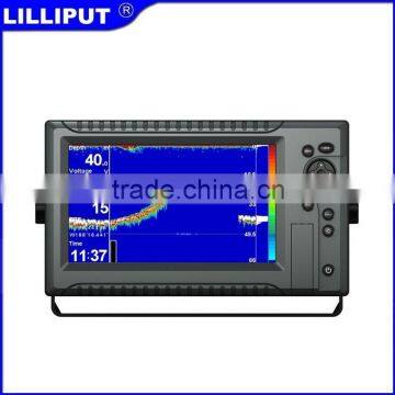 IP64 LCD Boat Depth Finder With 9" 200 KHz Single Frequency Dual Channels