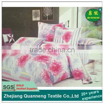 Flower design bed sheet fabric