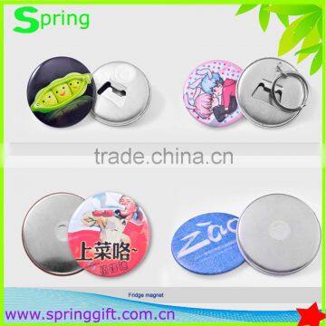 Customized Round Metal Badge Tin opener Magnet Beer Bottle Button Opener                        
                                                Quality Choice