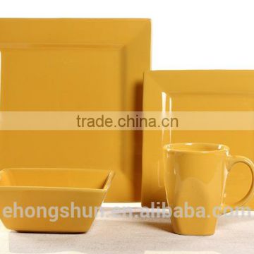 Square tableware crokery set for dinning kicthenware