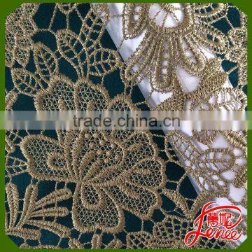 WHOLESALE COLORFUL AND SOFT WATER SOUBLE EMBROIDERY FABRIC