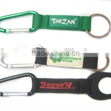 Polyester Material Colorful tool lanayrd with Carabiner holder for alibaba customer