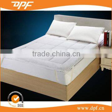 Factory outlet cheap soft white whole cotton filled mattress pad